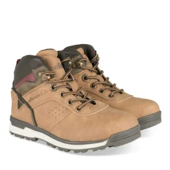 Bottines Montagne MARRON Garçon Motif Uni Lacets