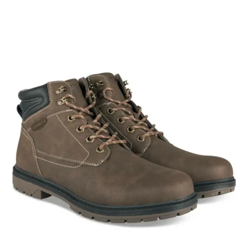 Bottines Montagne MARRON Homme Motif Uni Lacets