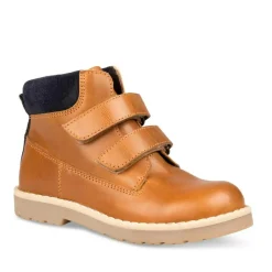 Bottines Montagne MARRON Garçon CUIR Motif Uni Scratch