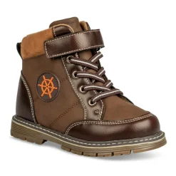 Bottines Montagne MARRON Garçon Motif Uni Scratch