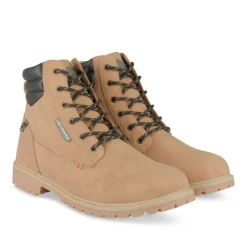 Bottines Montagne MARRON Homme Motif Uni Lacets