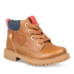 Bottines Montagne MARRON Garçon Motif Uni Lacets