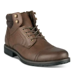 Bottines Montagne MARRON Homme Motif Uni Lacets