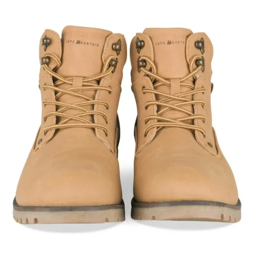 Bottines Montagne MARRON Homme Motif Uni Lacets