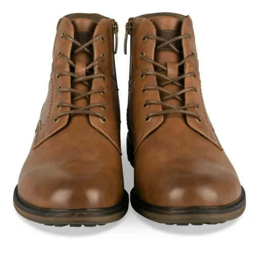 Bottines Montagne MARRON Homme Motif Uni Lacets