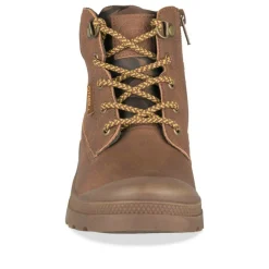 Bottines Montagne MARRON Garçon Motif Camouflage Lacets