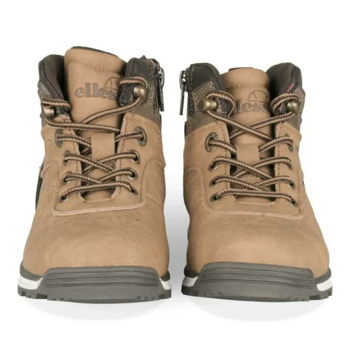 Bottines Montagne MARRON Garçon Motif Uni Lacets