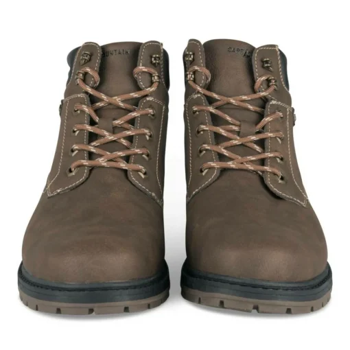 Bottines Montagne MARRON Homme Motif Uni Lacets