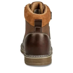 Bottines Montagne MARRON Garçon Motif Uni Scratch