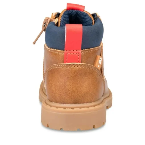 Bottines Montagne MARRON Garçon Motif Uni Lacets