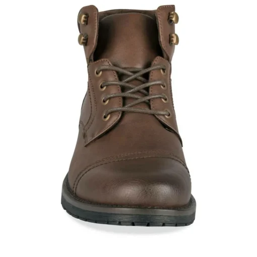 Bottines Montagne MARRON Homme Motif Uni Lacets