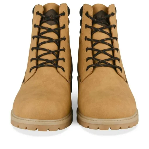 Bottines Montagne MARRON Homme Motif Uni Lacets