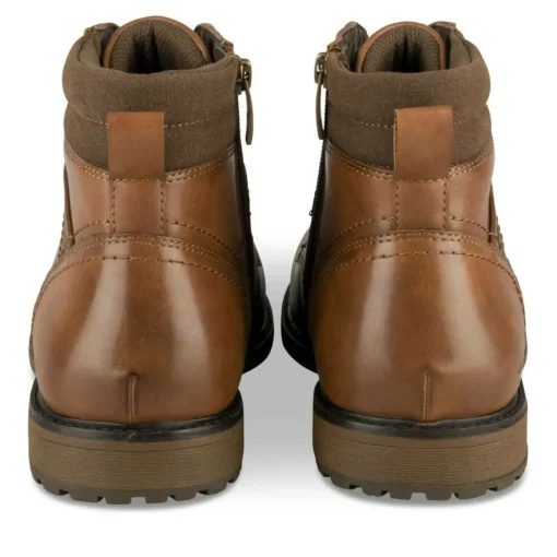 Bottines Montagne MARRON Homme Motif Uni Lacets