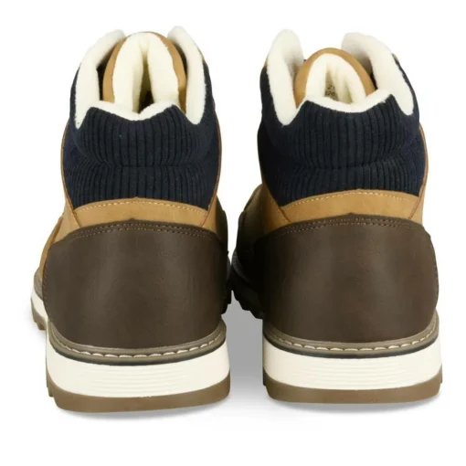 Bottines Montagne MARRON Homme Motif Uni Lacets