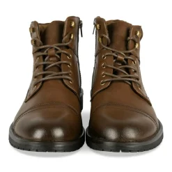Bottines Montagne MARRON Homme Motif Uni Lacets