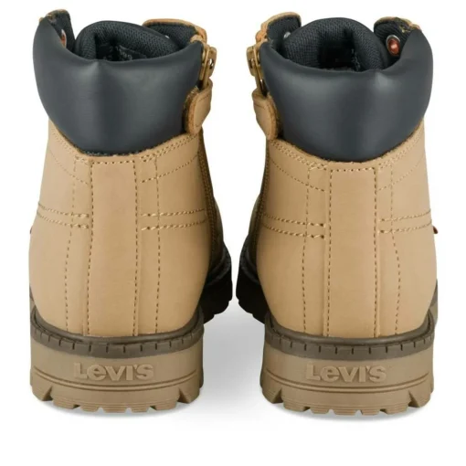 Bottines Montagne MARRON Garçon Motif Uni Lacets