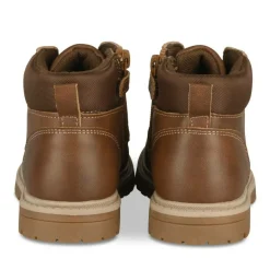 Bottines Montagne MARRON Garçon Motif Uni Lacets