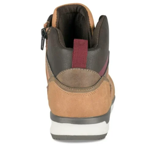 Bottines Montagne MARRON Garçon Motif Uni Lacets