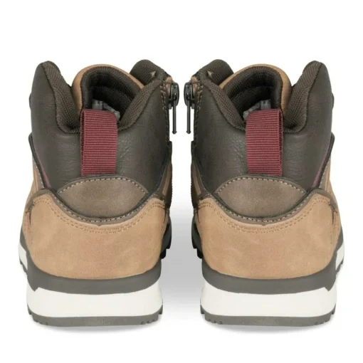 Bottines Montagne MARRON Garçon Motif Uni Lacets