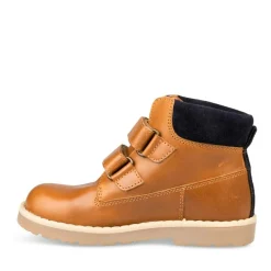 Bottines Montagne MARRON Garçon CUIR Motif Uni Scratch