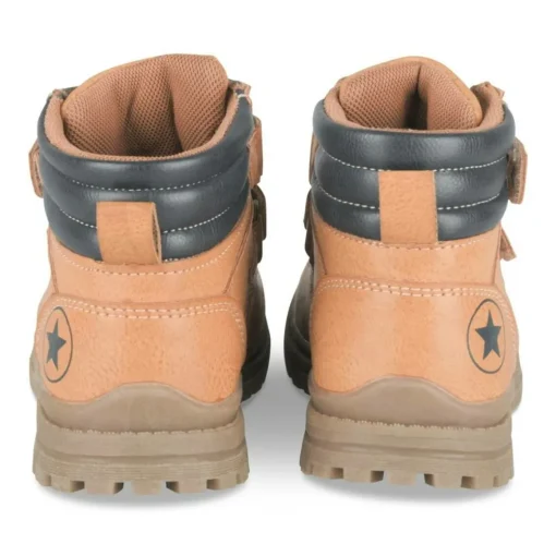 Bottines Montagne MARRON Garçon Motif Uni Scratch