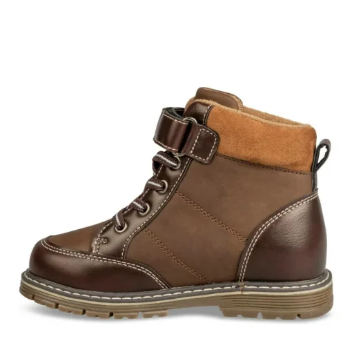 Bottines Montagne MARRON Garçon Motif Uni Scratch