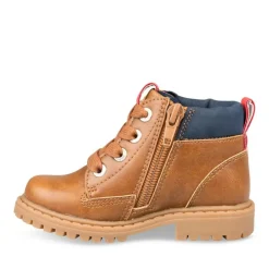 Bottines Montagne MARRON Garçon Motif Uni Lacets