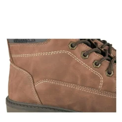 Bottines Montagne MARRON Homme Motif Uni Lacets