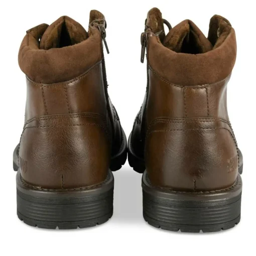 Bottines Montagne MARRON Homme Motif Uni Lacets