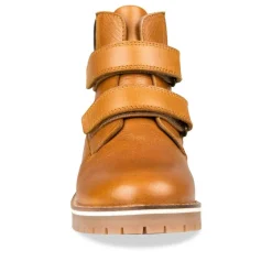 Bottines Montagne MARRON Garçon CUIR Motif Uni Scratch