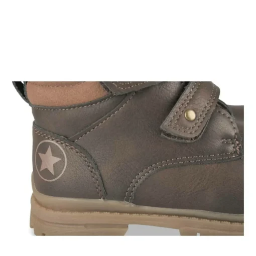 Bottines Montagne MARRON Garçon Motif Uni Scratch