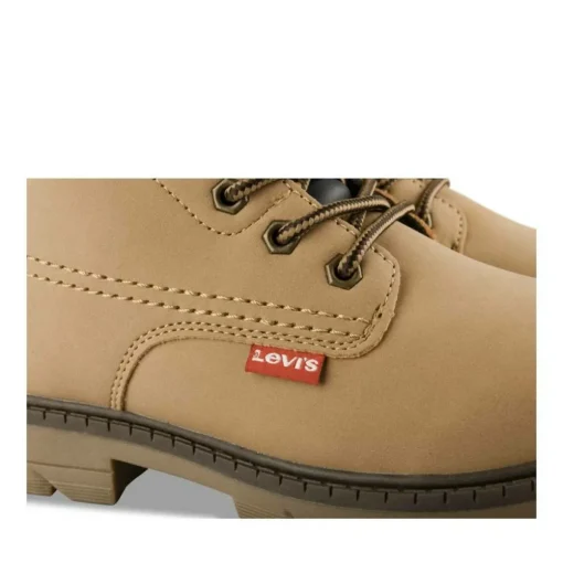 Bottines Montagne MARRON Garçon Motif Uni Lacets