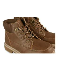 Bottines Montagne MARRON Garçon Motif Uni Lacets