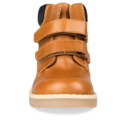 Bottines Montagne MARRON Garçon CUIR Motif Uni Scratch