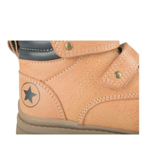Bottines Montagne MARRON Garçon Motif Uni Scratch
