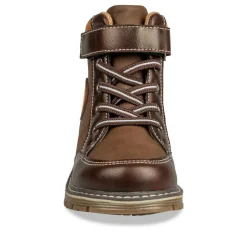 Bottines Montagne MARRON Garçon Motif Uni Scratch
