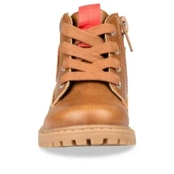 Bottines Montagne MARRON Garçon Motif Uni Lacets