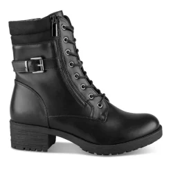 Bottines Montagne NOIR Femme Motif Uni Lacets