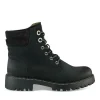 Bottines Montagne NOIR Femme Motif Clouté A Enfiler
