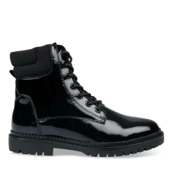 Bottines Montagne NOIR Femme Motif Vernis Lacets