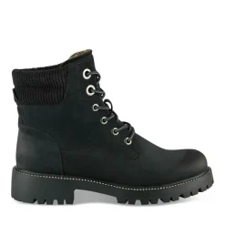 Bottines Montagne NOIR Femme Motif Clouté A Enfiler