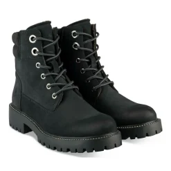 Bottines Montagne NOIR Femme Motif Clouté A Enfiler