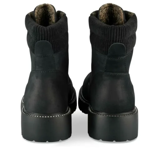 Bottines Montagne NOIR Femme Motif Clouté A Enfiler