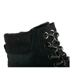 Bottines Montagne NOIR Femme Motif Clouté A Enfiler