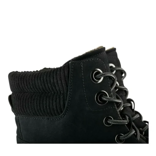Bottines Montagne NOIR Femme Motif Clouté A Enfiler