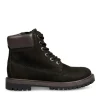 Bottines Montagne NOIR Garçon CUIR Motif Uni Lacets