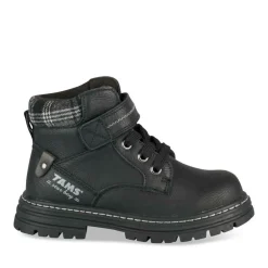 Bottines Montagne NOIR Garçon Motif Carreaux Scratch