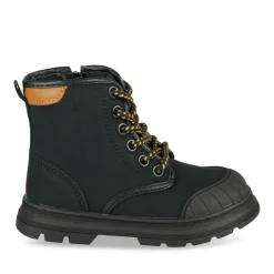 Bottines Montagne NOIR Garçon Motif Uni Lacets