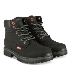 Bottines Montagne NOIR Garçon Motif Uni Lacets