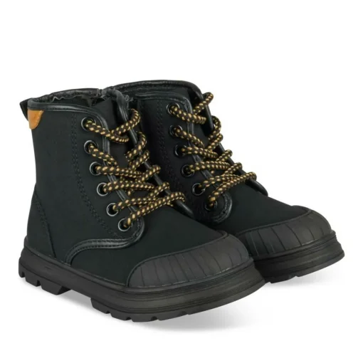 Bottines Montagne NOIR Garçon Motif Uni Lacets